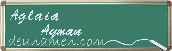 Aglaia Ayman Visitenkarte